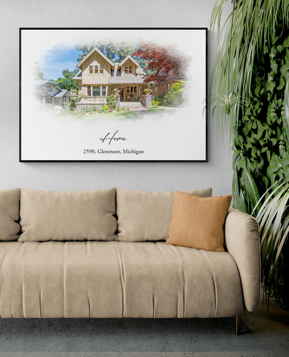 Personalised Home Photos - Customisable House Art
