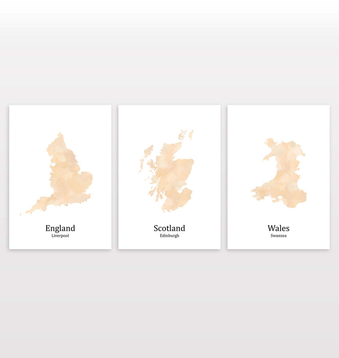 Personalised Three Location Prints 2.0