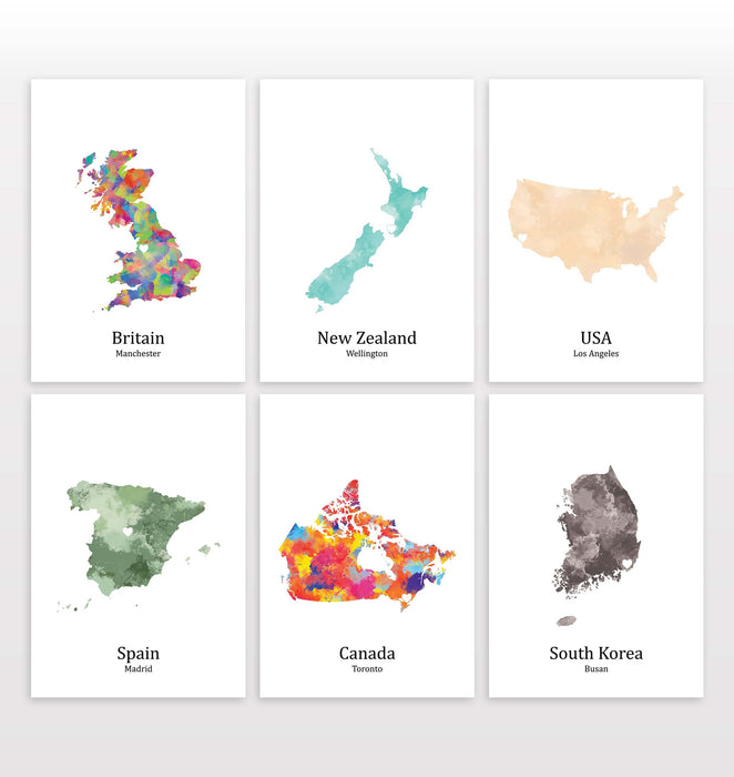 Personalised Six Location Prints 2.0