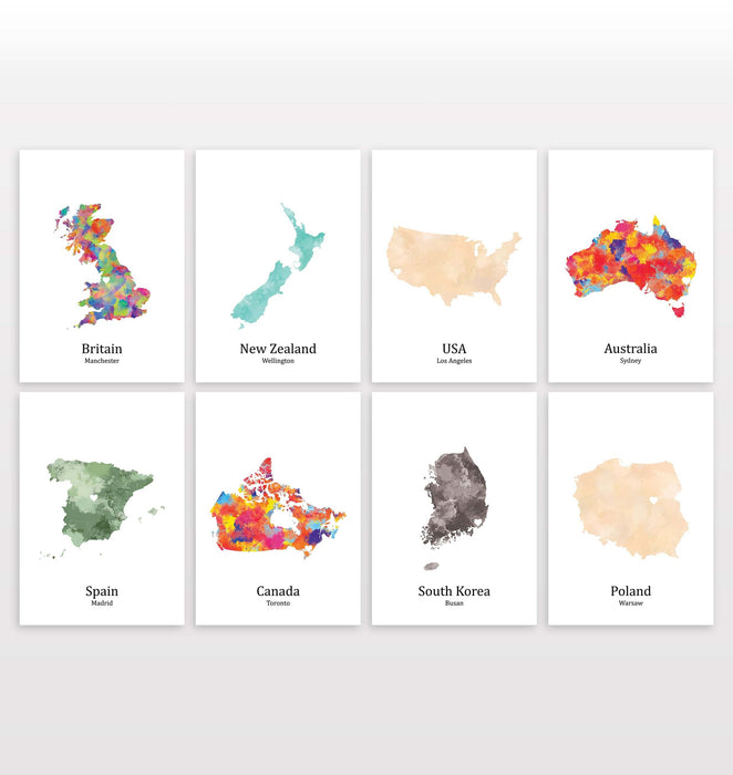 Personalised Eight Location Prints 2.0