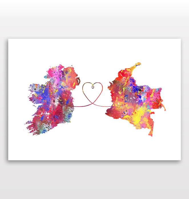 Ireland to Colombia Print