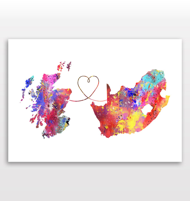 Scotland to South Africa Print