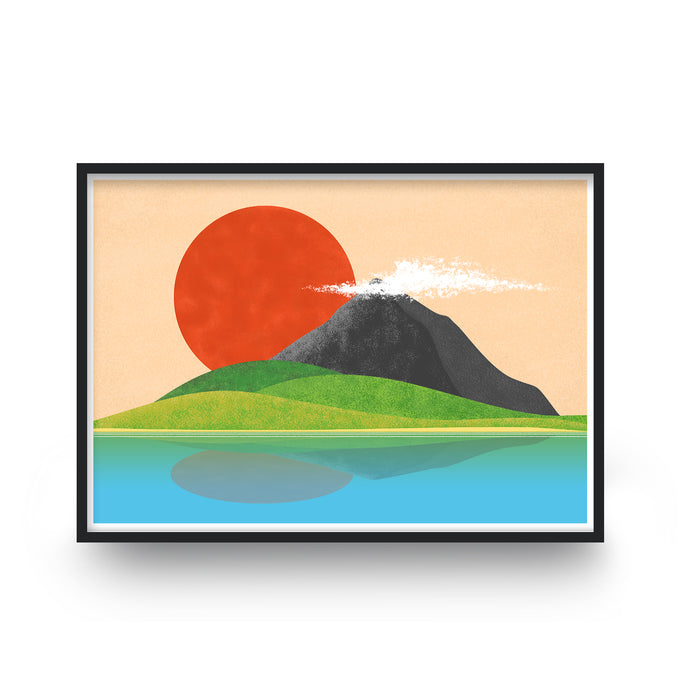 Abstract Island Sunrise