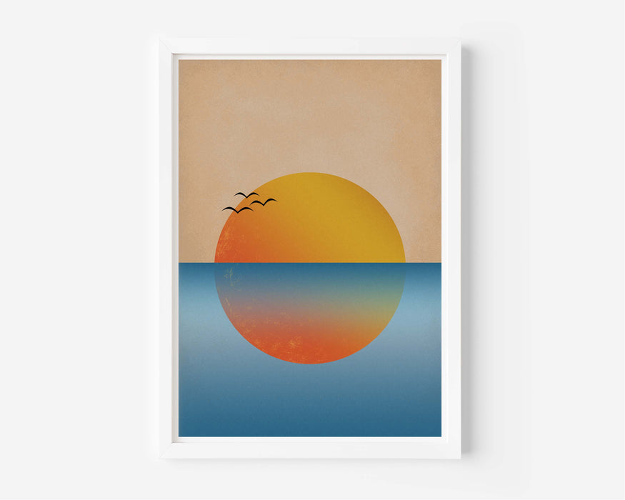 Abstract Ocean Sunrise & Sunset Image Set
