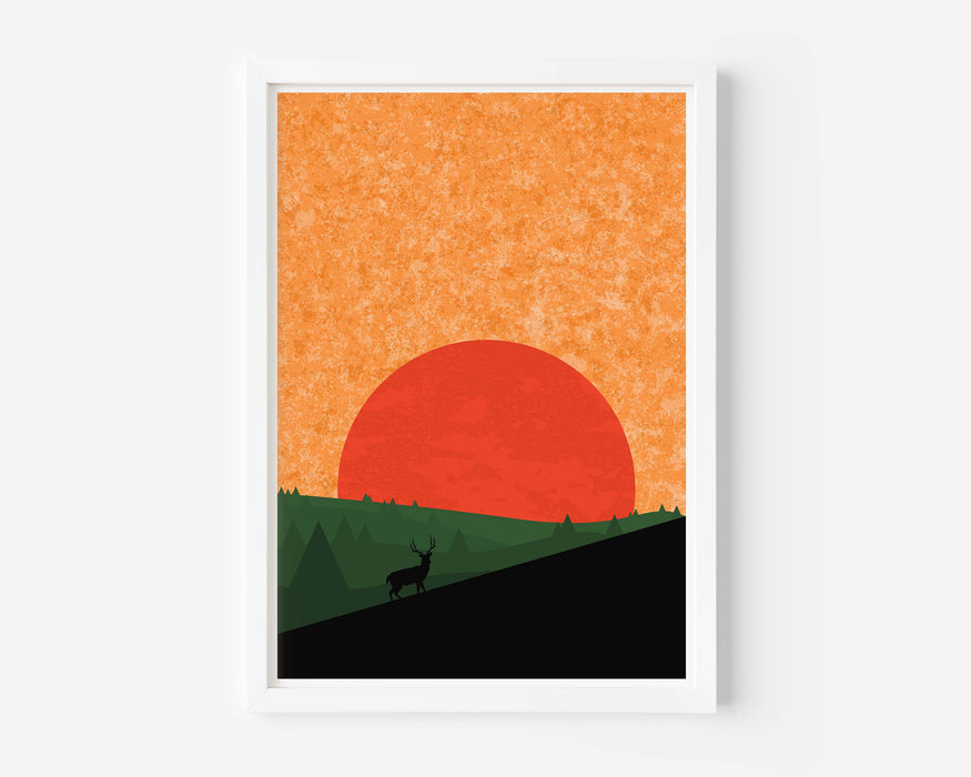 Abstract Countryside Sunrise
