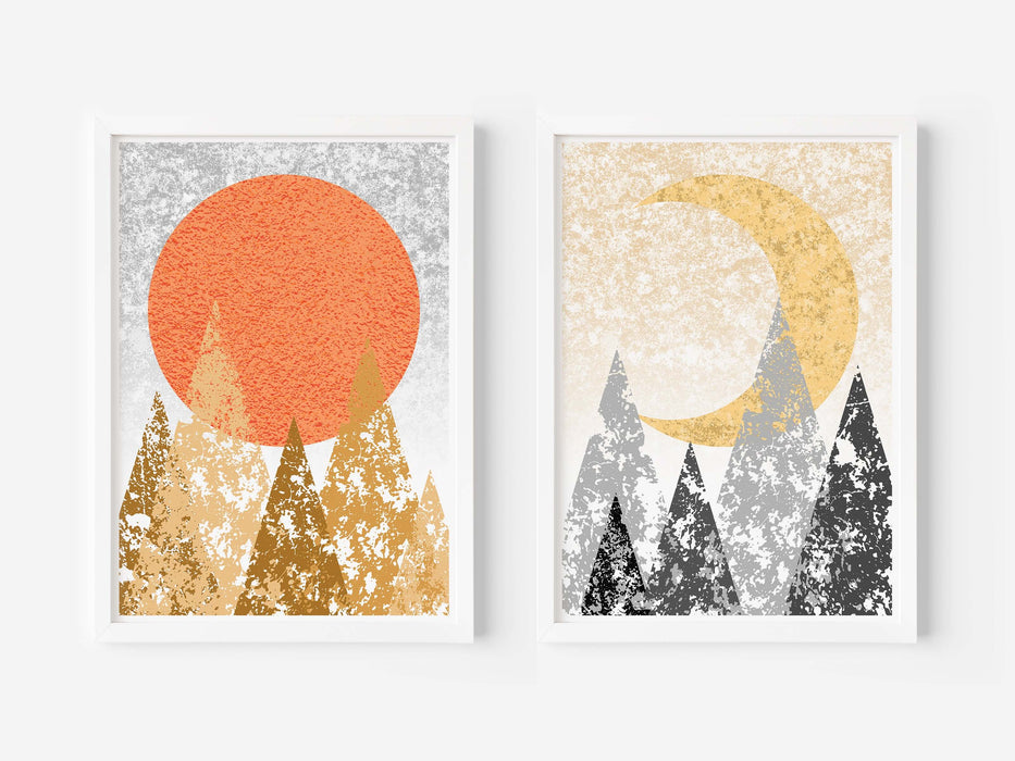 Scandinavian Sun and Moon