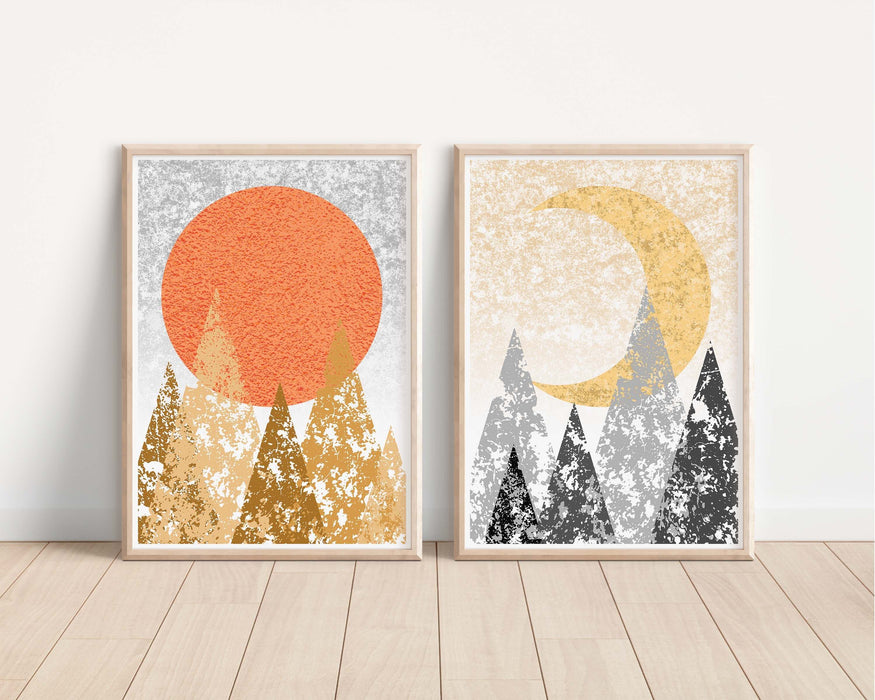 Scandinavian Sun and Moon