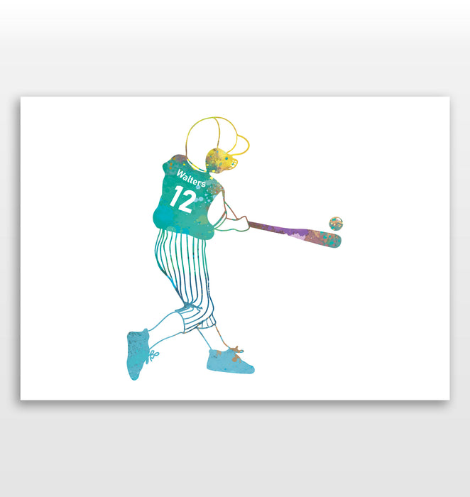Personalised Baseball Print