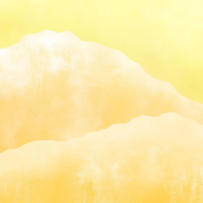 Abstract Misty Golden Mountains