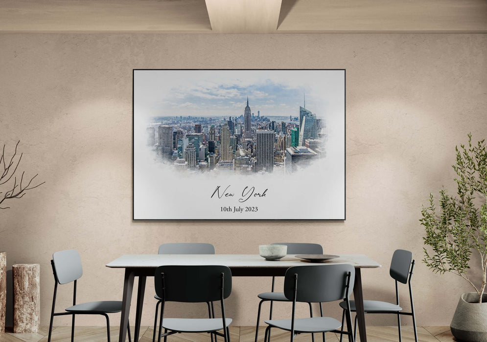 Personalised City Skyline Photos - Customisable City Art