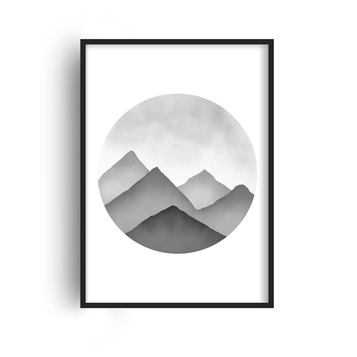 Abstract Grey Landscapes - Set of 3