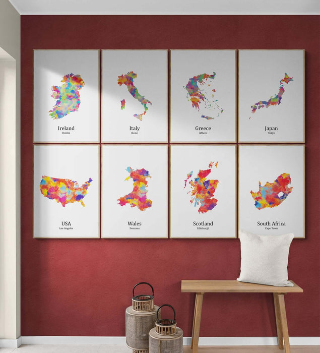 Personalised Eight Location Prints 2.0