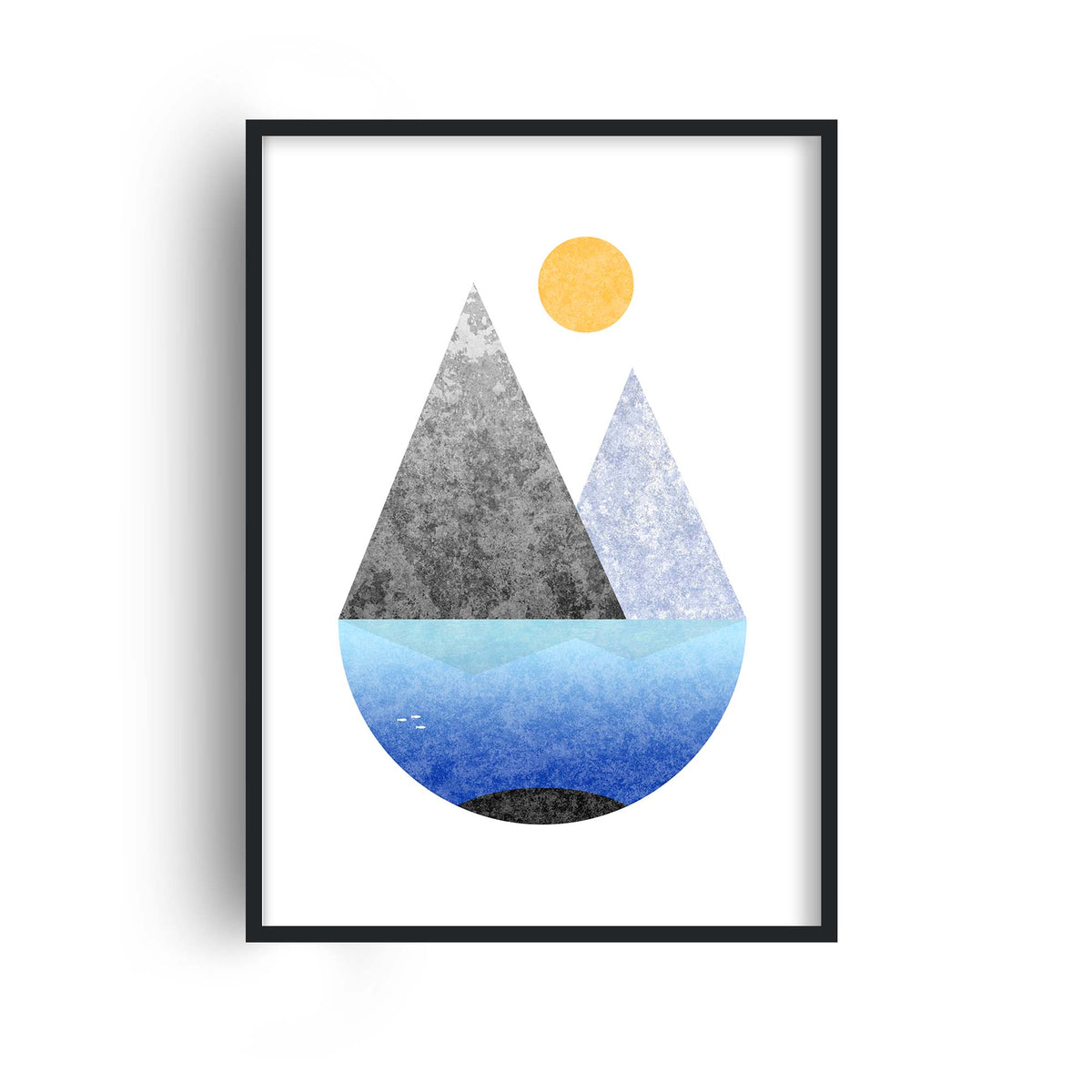 Abstract Floating Mountain Lake — Lotsy.co.uk