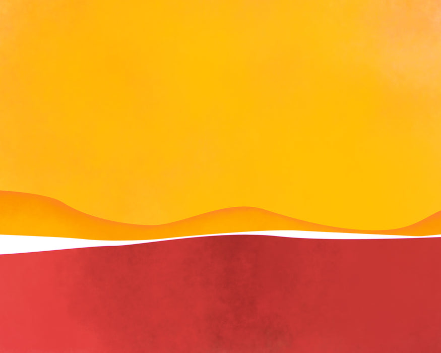Abstract Red & Golden Landscape