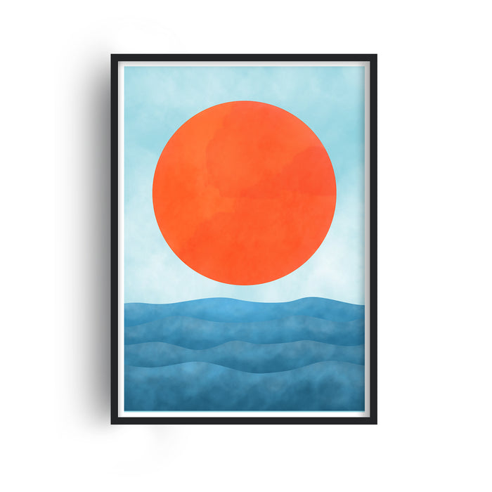 Abstract Ocean Sunrise