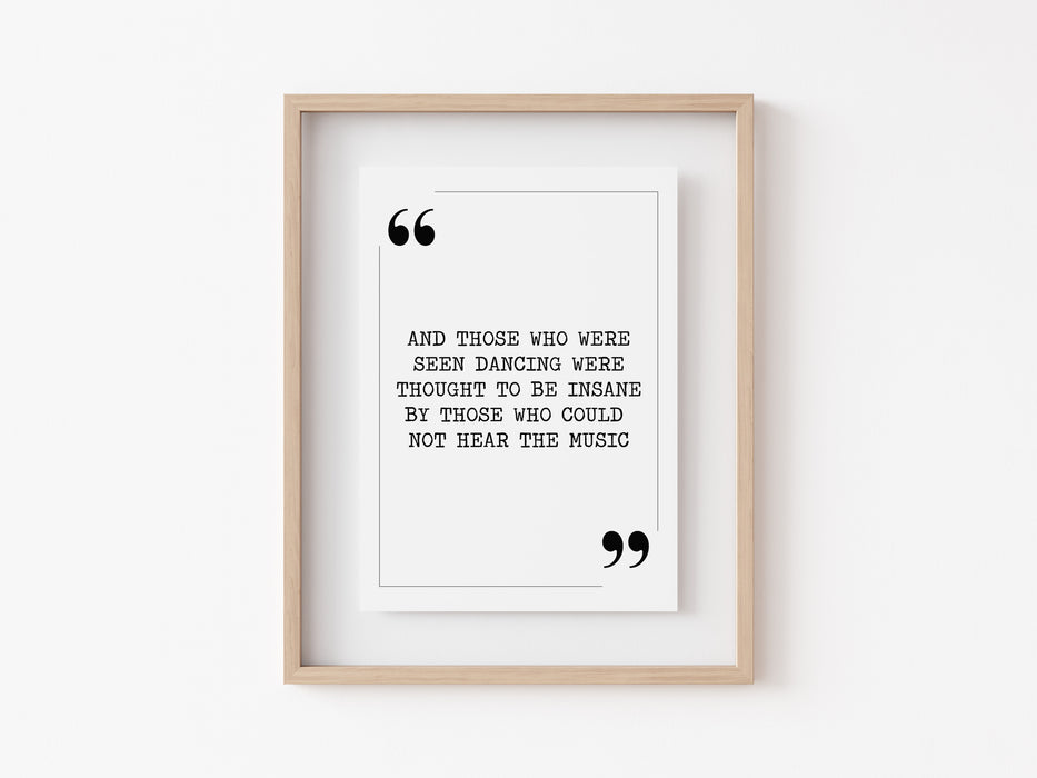 And those who were - Quote Print