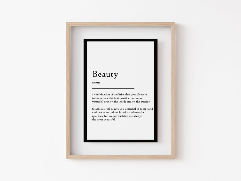 Beauty - Definition Print