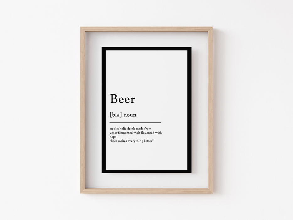 Cerveza - Impresión de definición