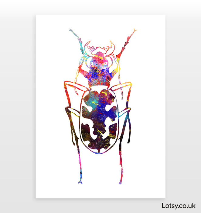 Impresión de escarabajo