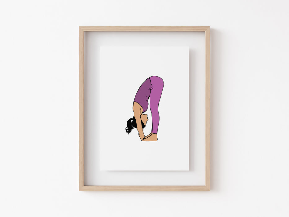 Big Toe Pose - Yoga Print