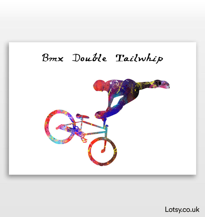 BMX Double Tailwhip Print