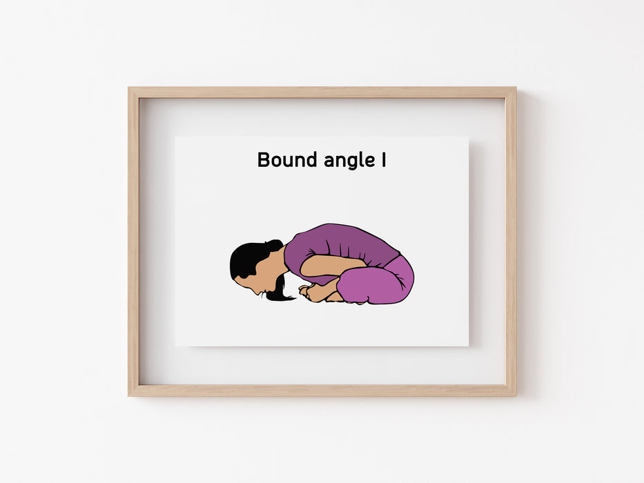 Bound Angle I Pose - Yoga Print