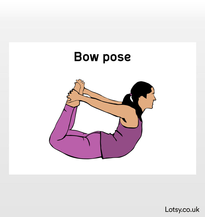 Bow Pose Pose - Yoga Print