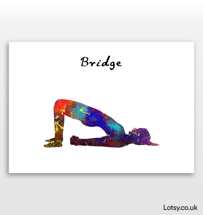 Bridge Pose - Yoga Print