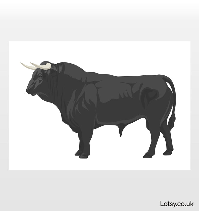 Impresión de toro