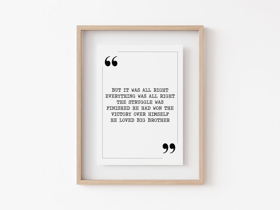 But it was all right - Quote Print
