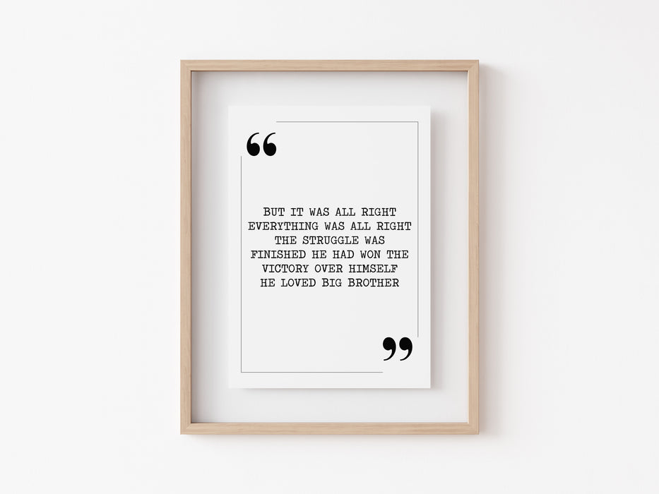 But it was all right - Quote Print