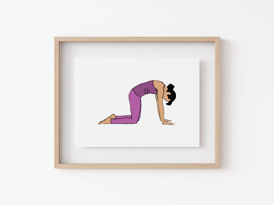 Cat pose - Yoga Print