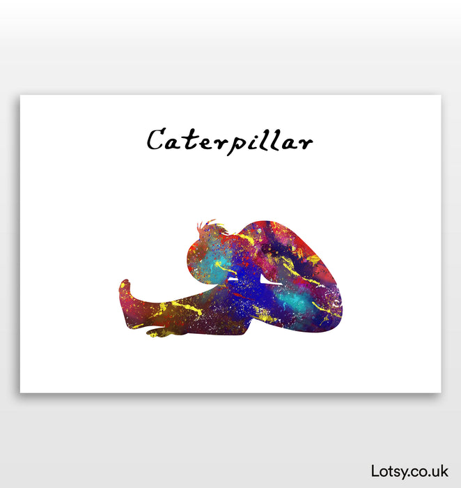 Caterpillar Pose - Yoga Print