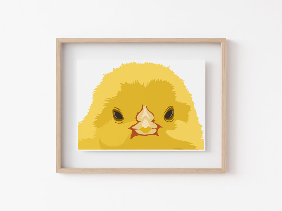 Chicken head Print