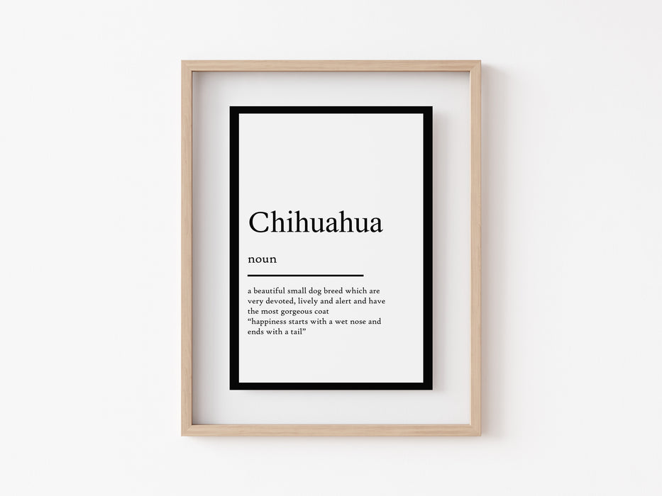 Chihuahua - Definition Print