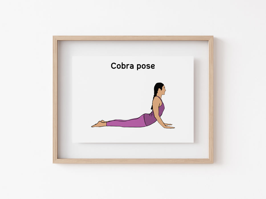 Cobra Pose - Yoga Print