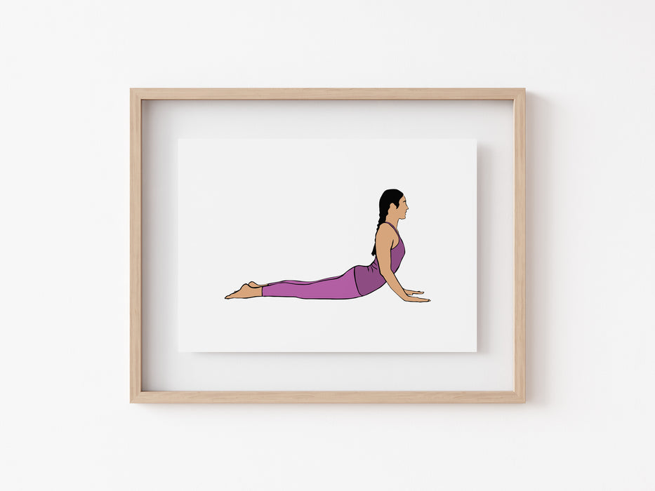 Cobra Pose - Yoga Print