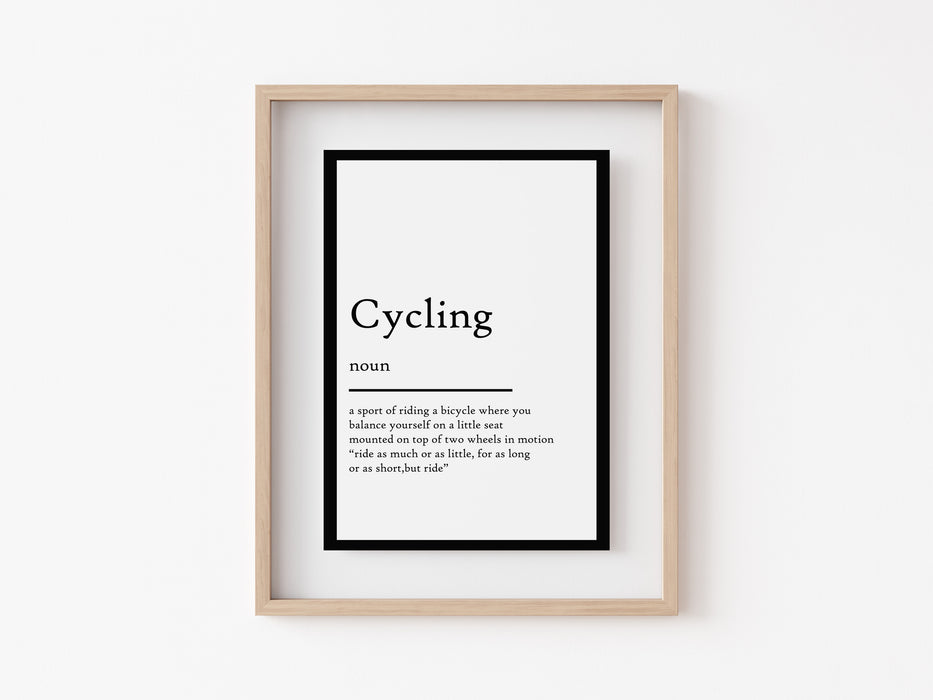 Cycling - Definition Print