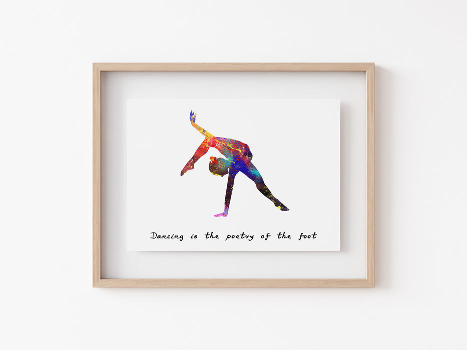 Ballet Quote - Dancing is the poetry of the foot