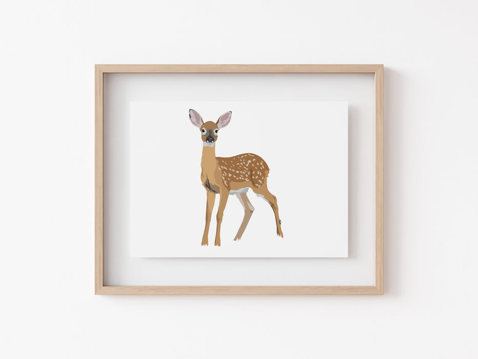 Deer Fawn Print