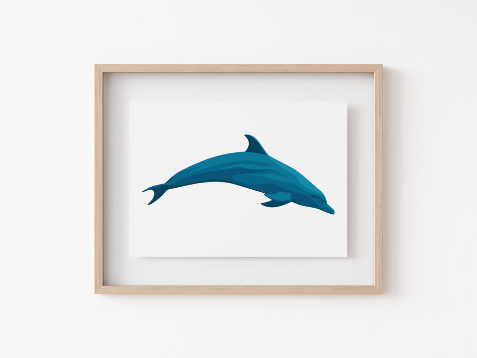 Estampado de delfines