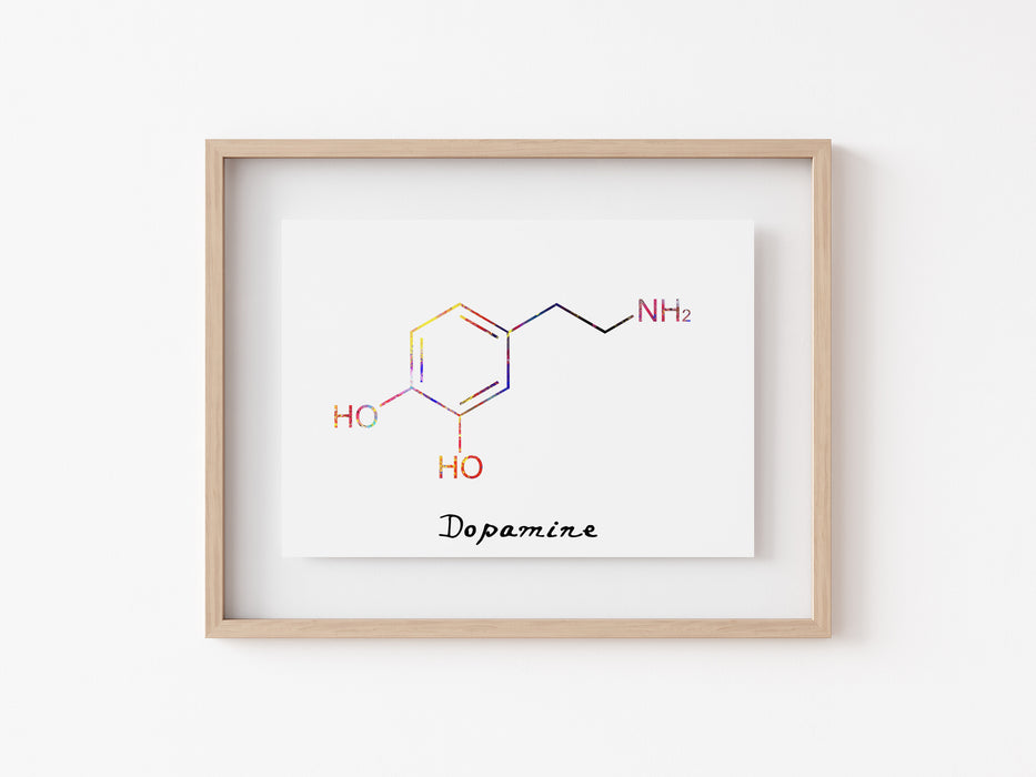 Dopamina - Impresión de moléculas