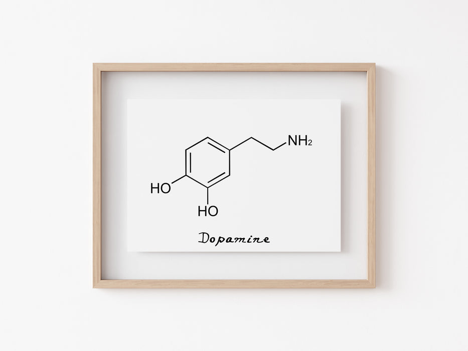 Dopamina - Impresión de moléculas