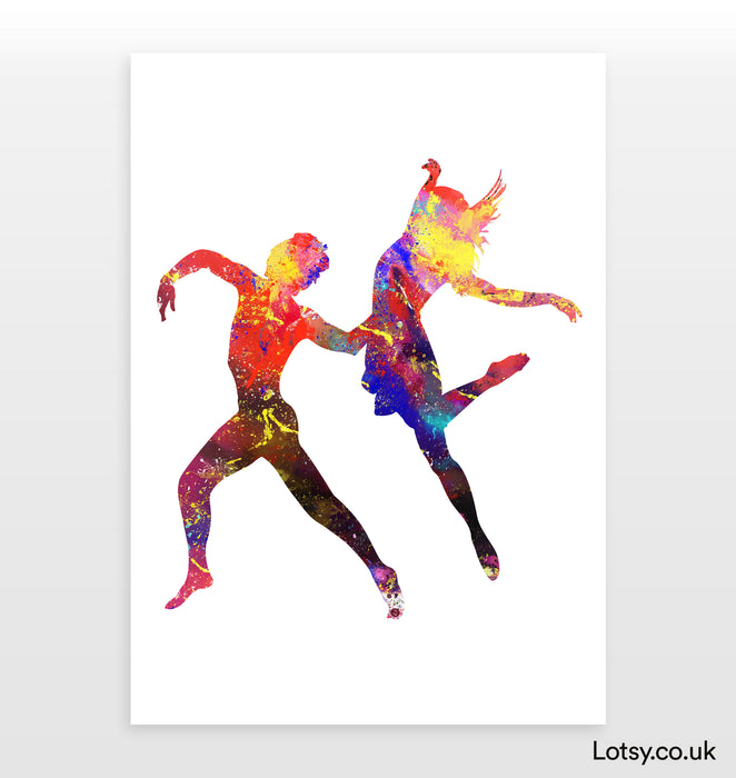 Ballet Print - Duo dancing 4