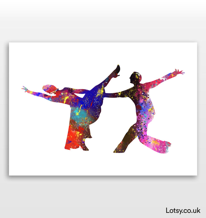 Ballet Print - Duo jumping ballet 1
