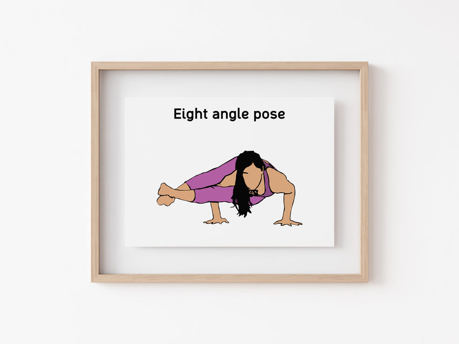 Eight Angle Pose - Yoga Print