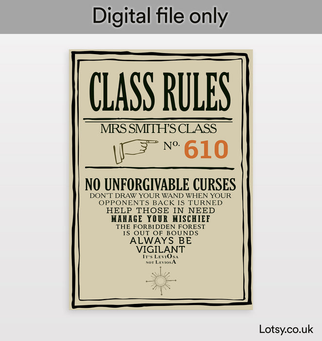 Digital Wizard House Rules - Print