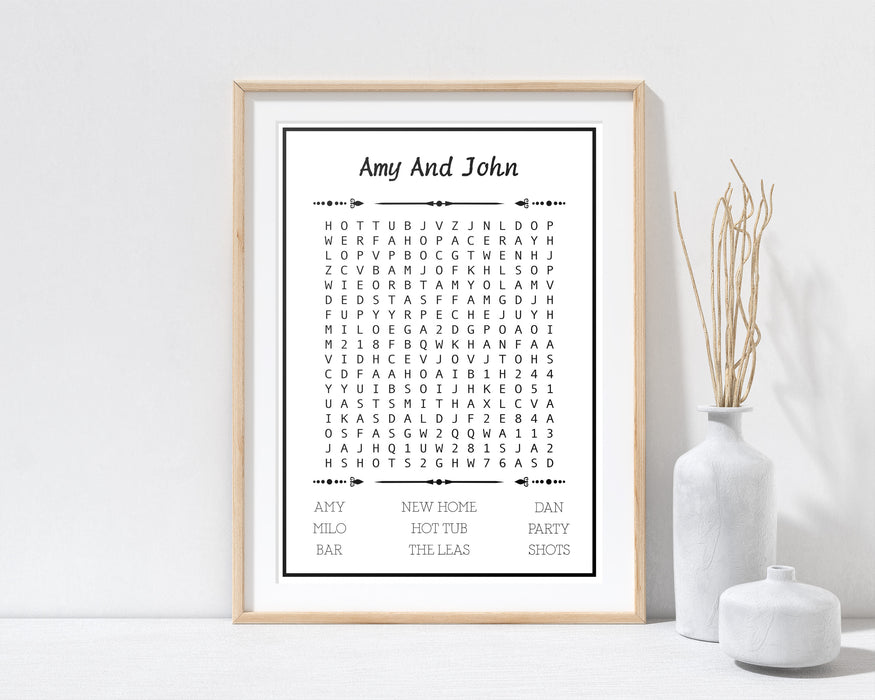 Personalised Word Search - Print