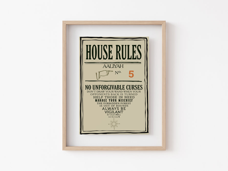 Wizard House Rules - Print
