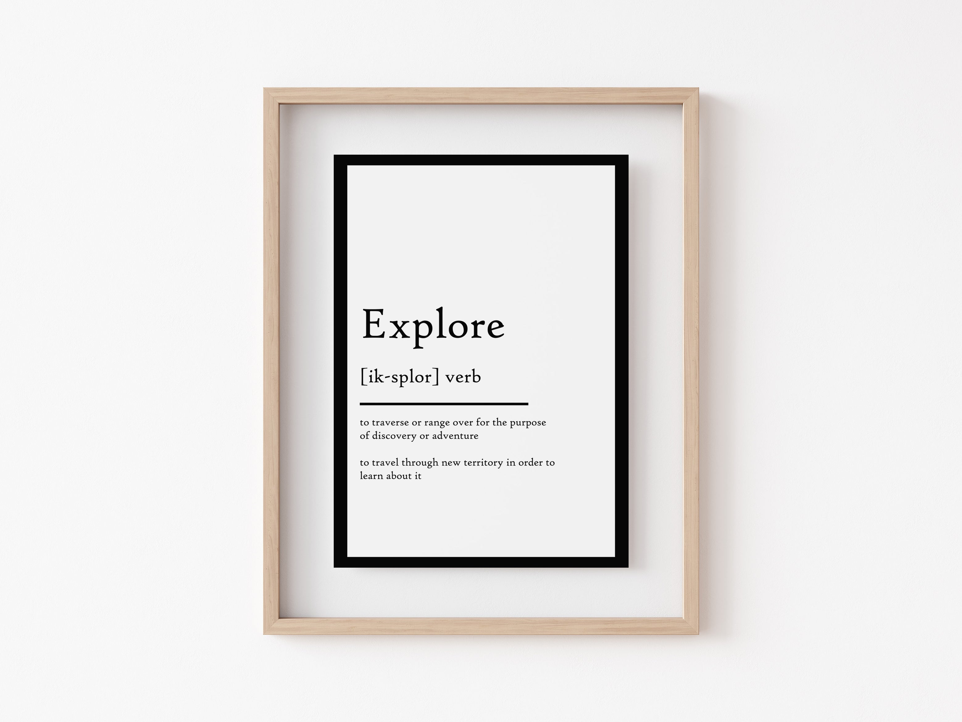 Explore - Definition Print — Lotsy.co.uk